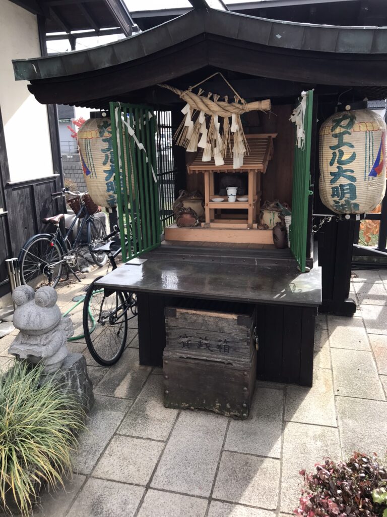 A frog shrine in Japan
