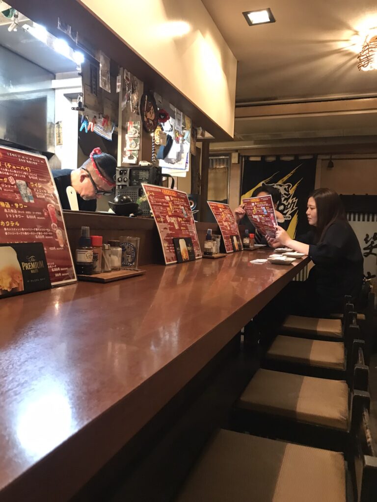 A yakitori restaurant in Kanazawa