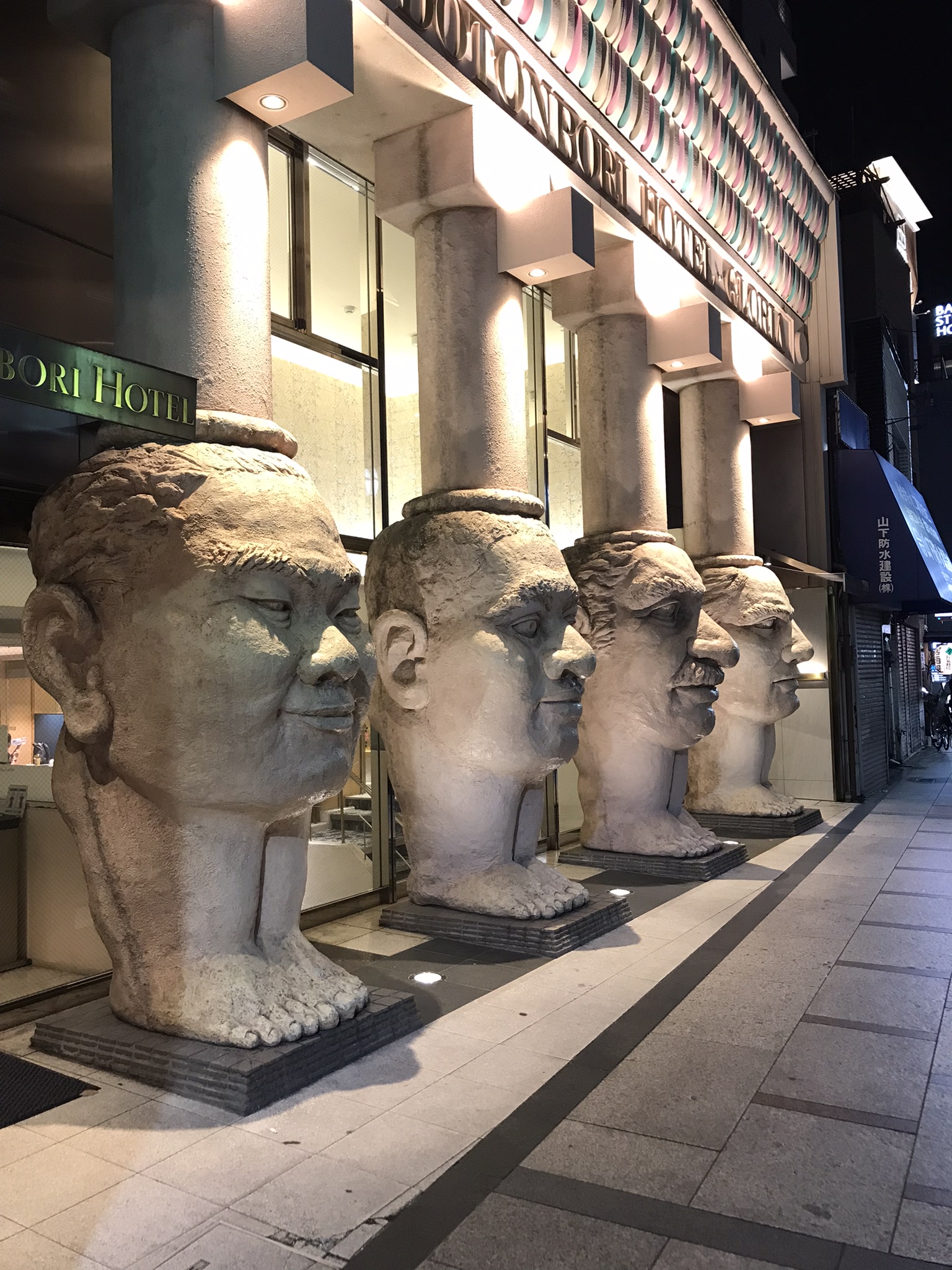 Statues at Dotonbori Hotel