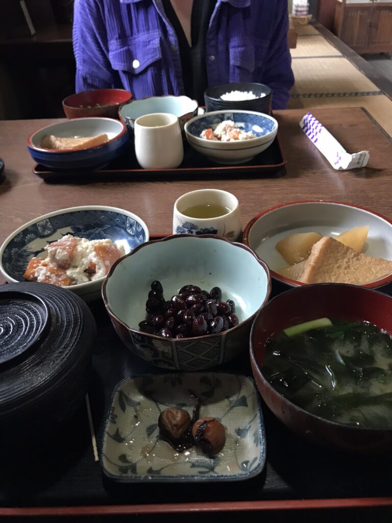 A vegetarian meal in Ikaruaga