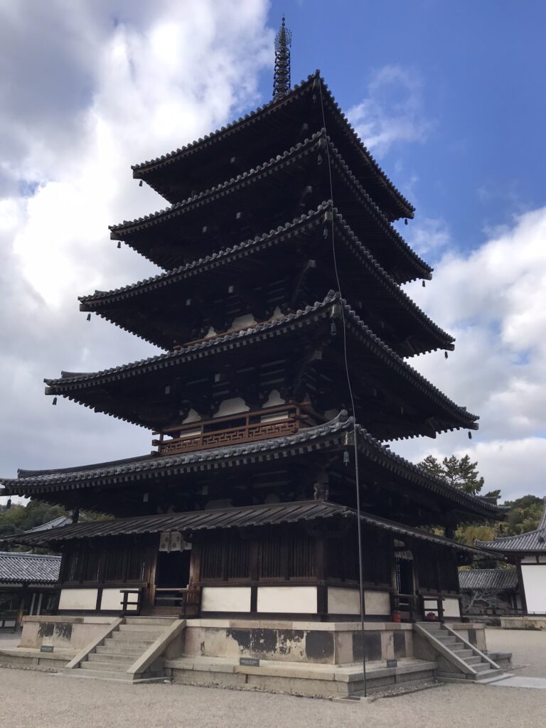 The pagoda at Horyu-ji