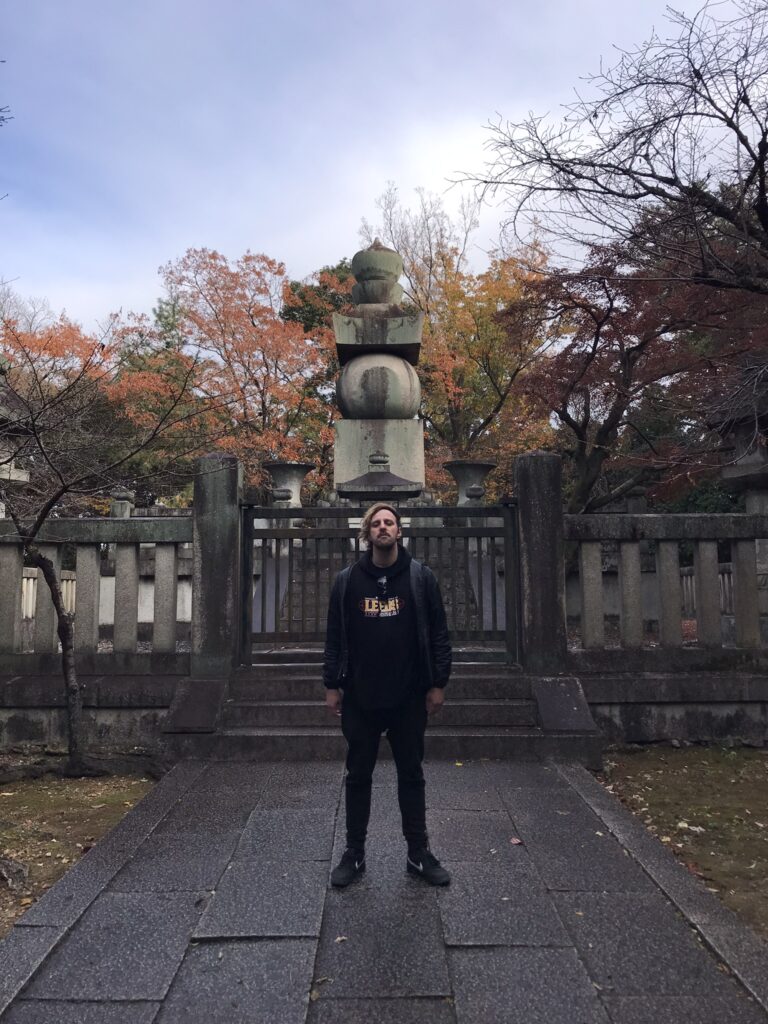 The mausoleum of Hideyoshi Toyotomi at Hokokubyo in Kyoto