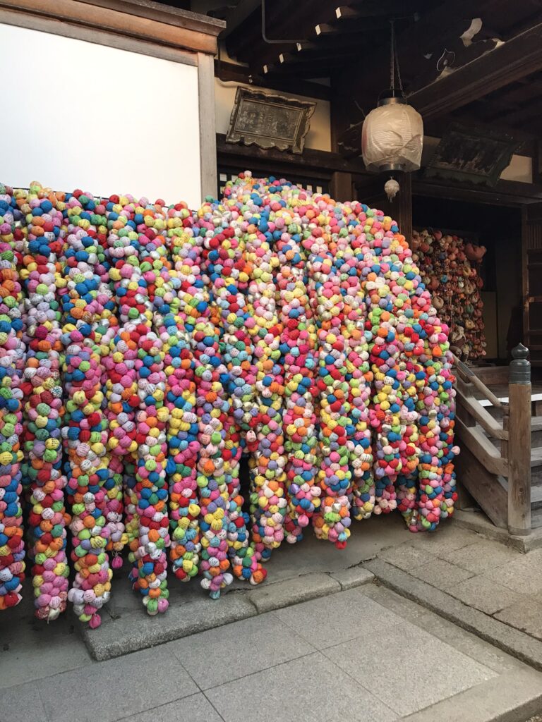 A monkey shrine at Yasaka Koshin-do in Kyoto