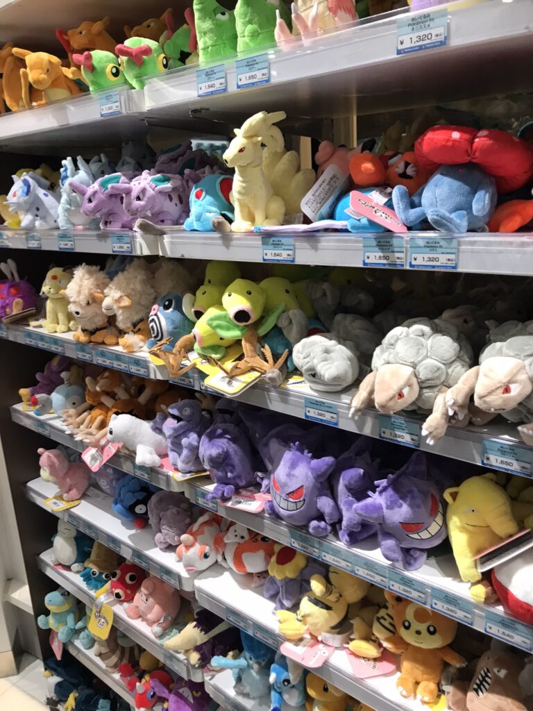 Pokemon plushies in Kyoto