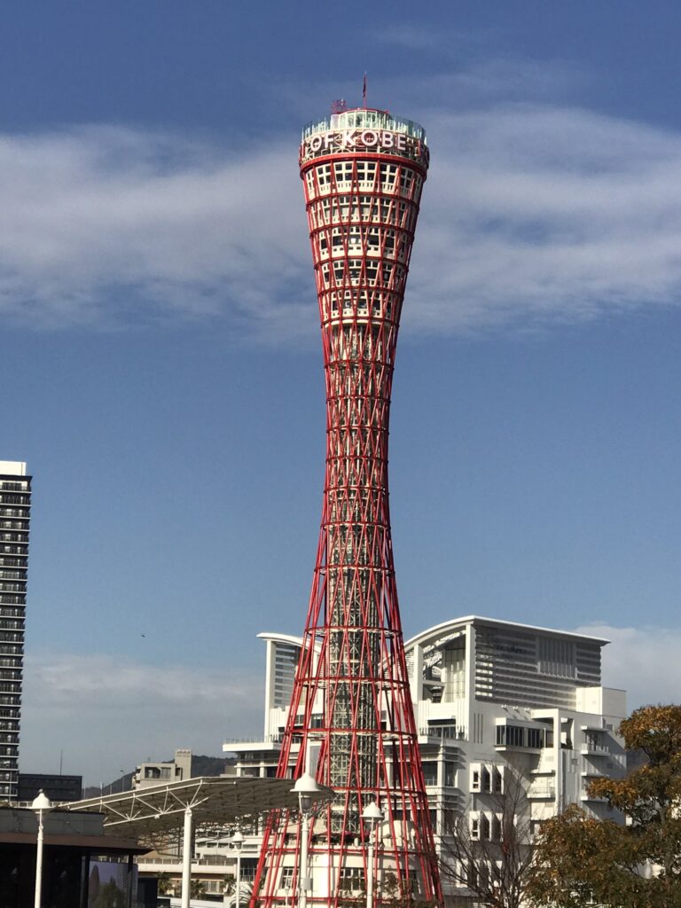 Kobe port tower in Kansai