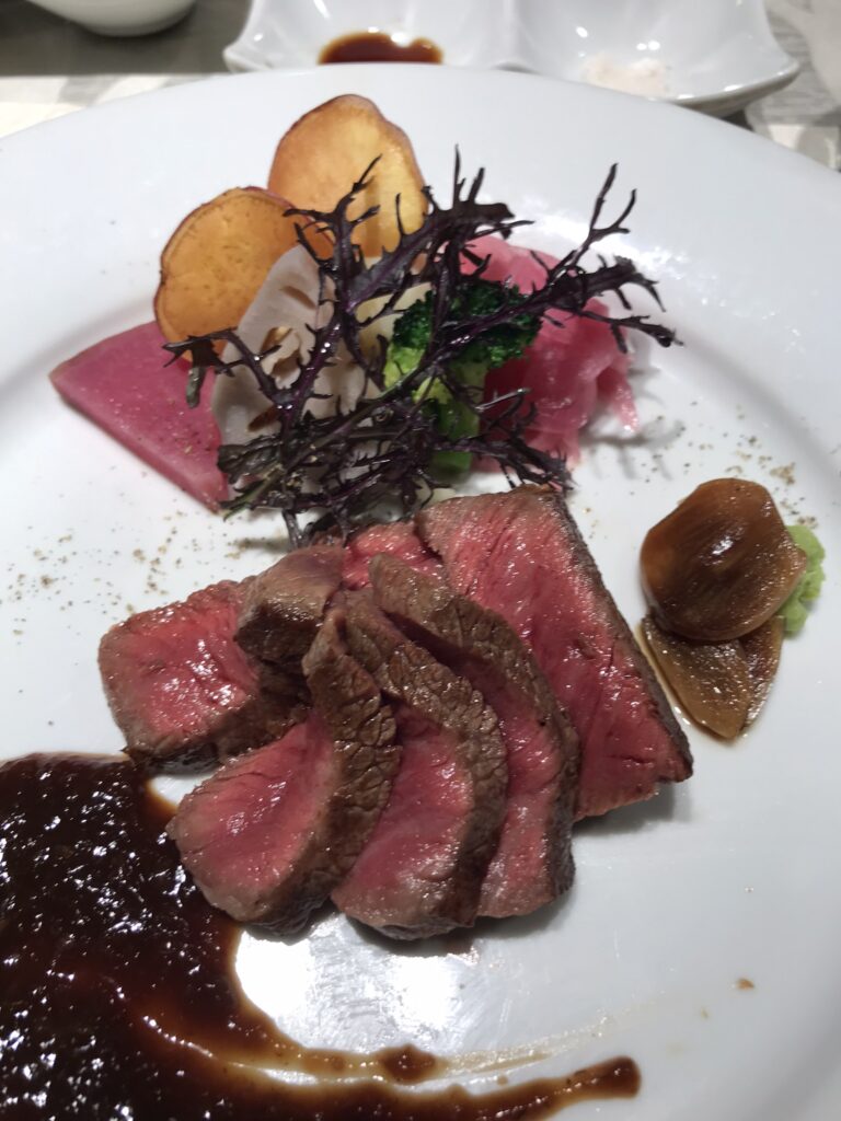 Kobe beef at the restaurant in Kansai