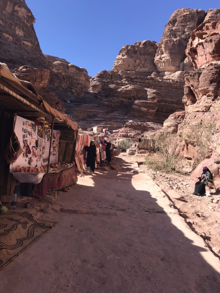 Local shop oweners at Petra