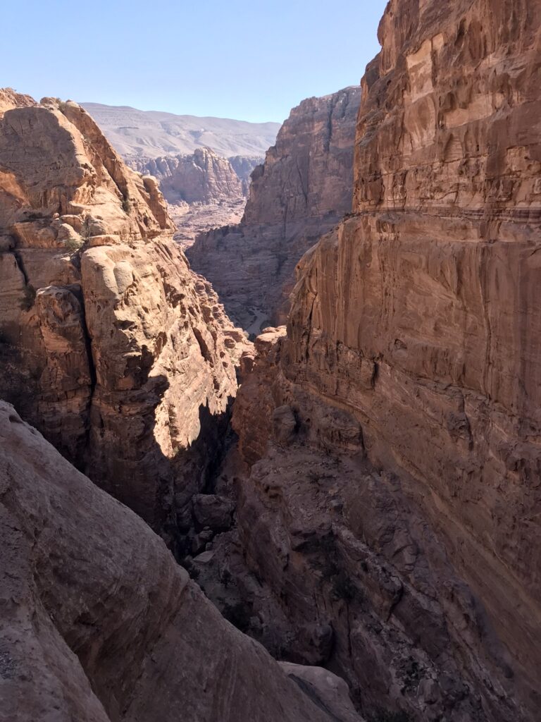 A mountain passage at Petra