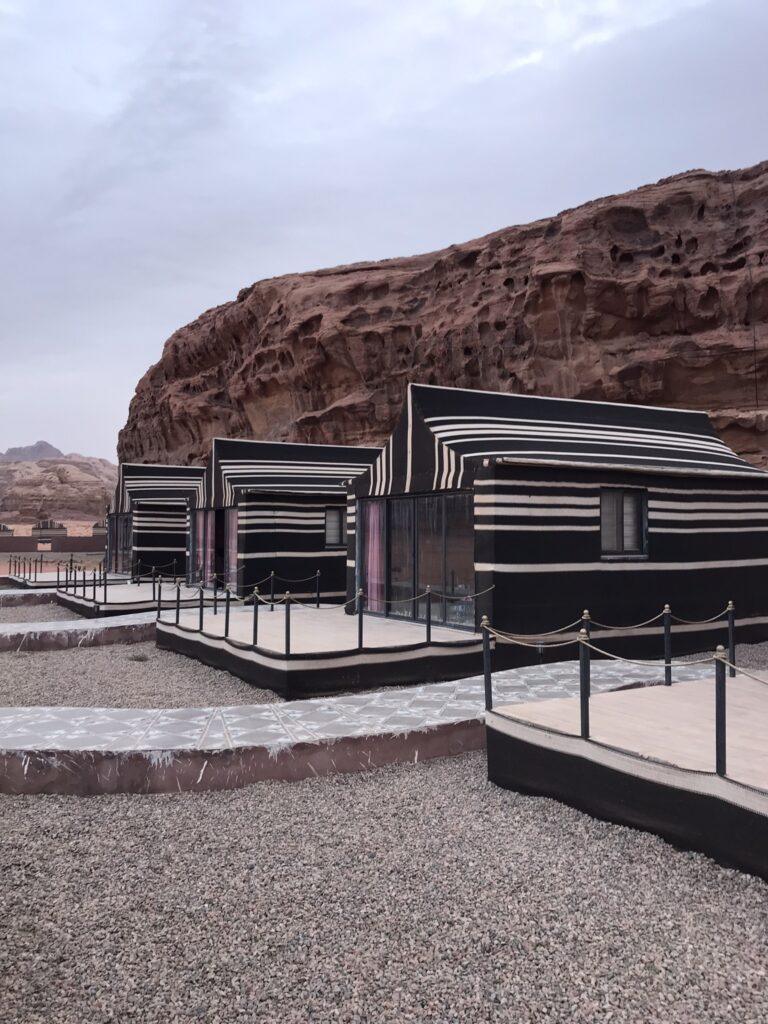 A Bedouin camp in Wadi Rum