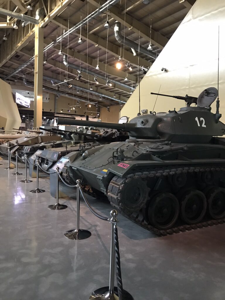 Tanks at the Royal Tank Museum in Amman