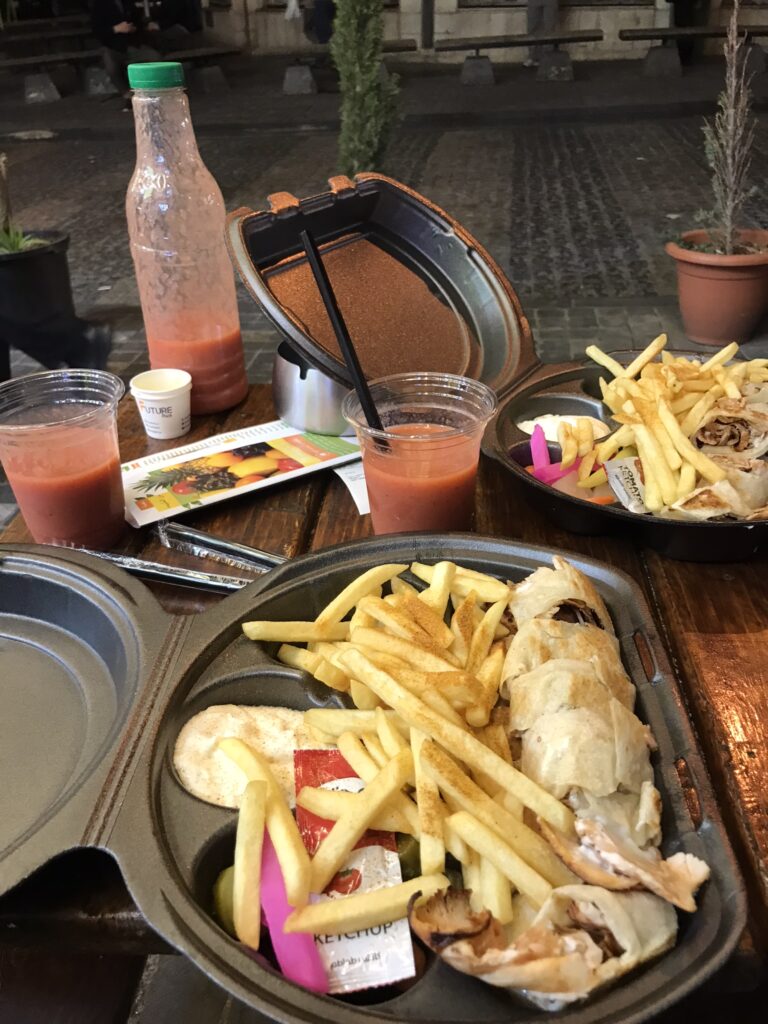 A shawarma meal in amman