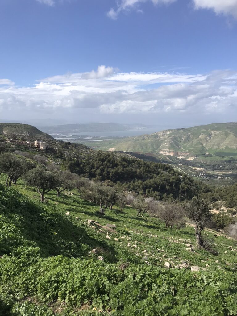 A view of the Sea of Galilee from Umm Qais