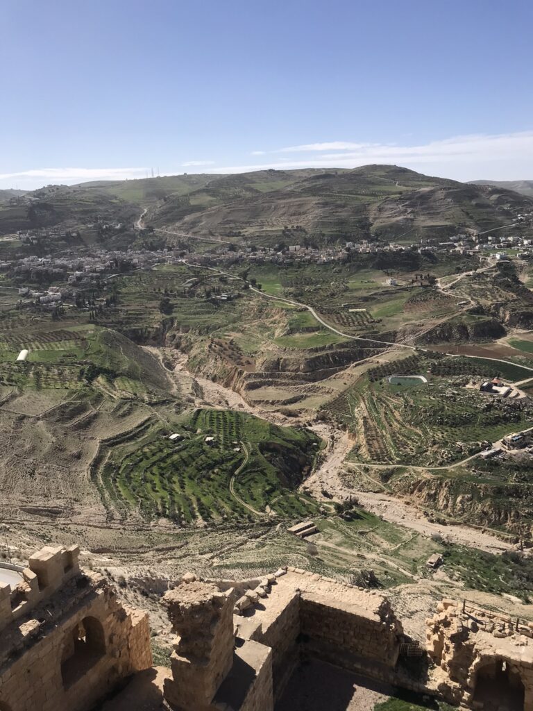 A view from Kerak Castle in southern Jordan