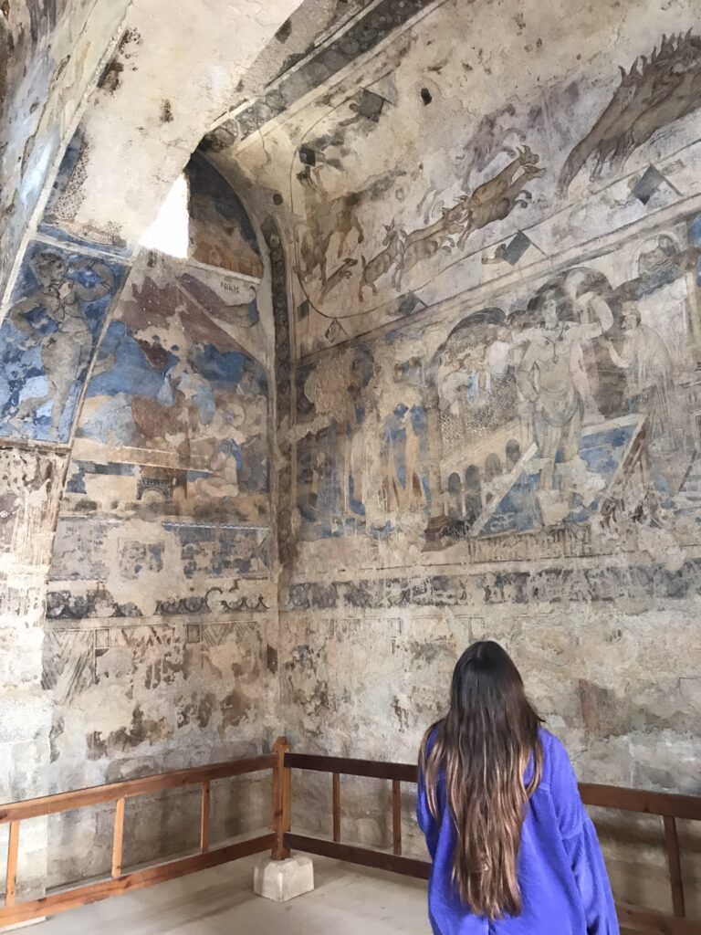 Wall paintings at Qasr Amra