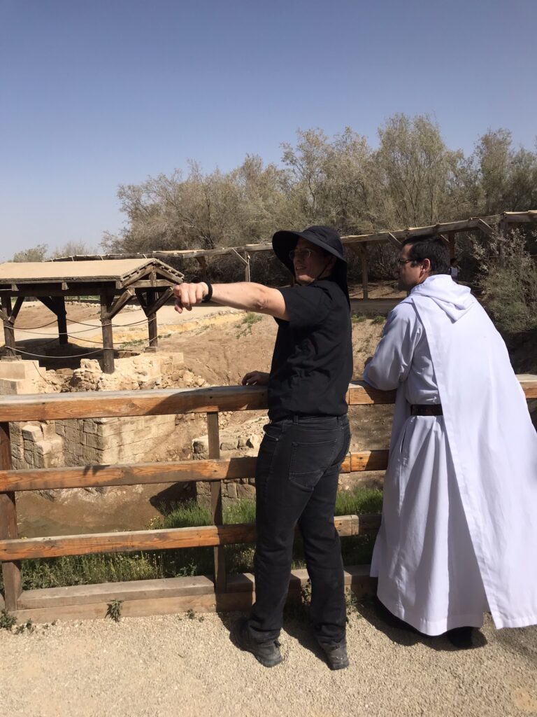 Christian pilgrims at Bethany beyond the Jordan