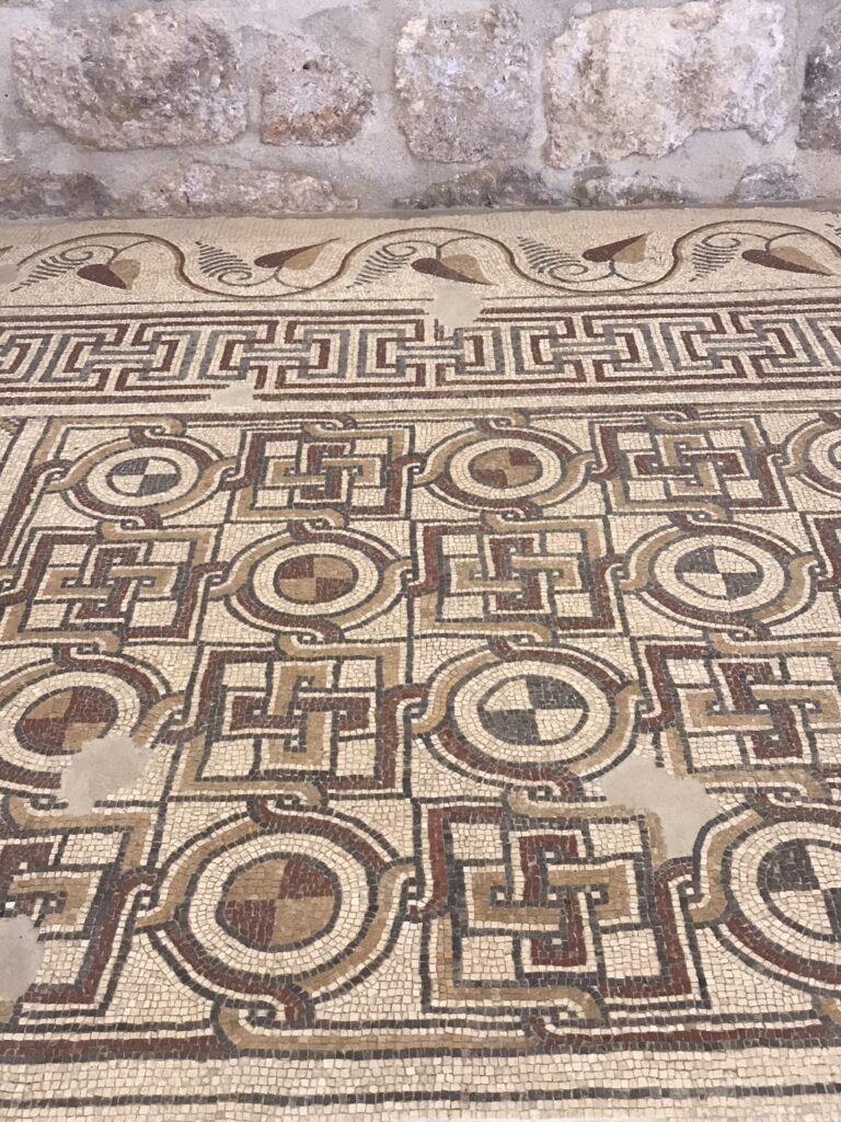 Mosaics in the Memorial Church of Moses at Mount Nebo