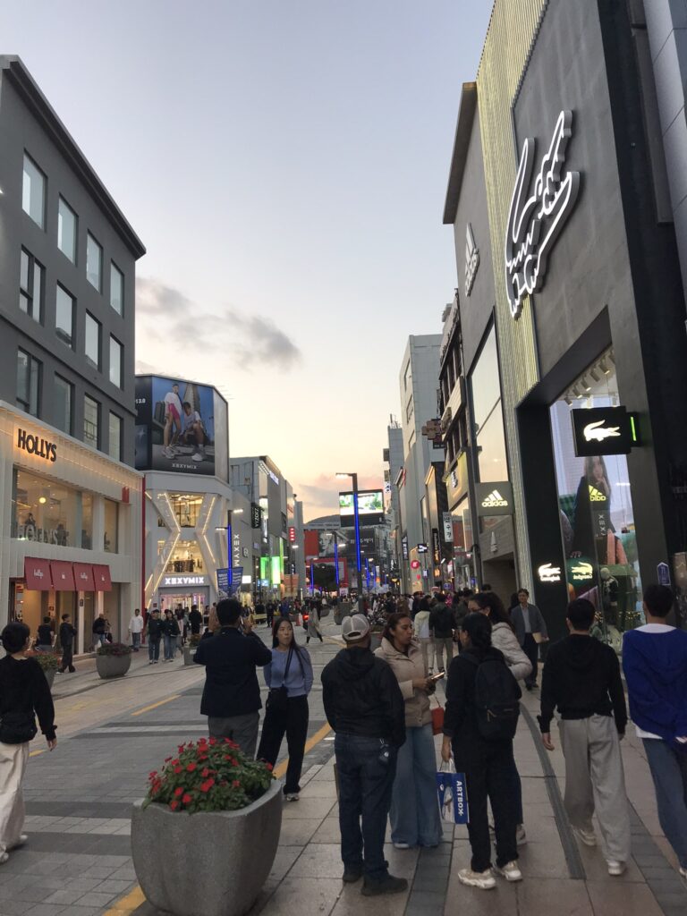 Shoppers at Gwangbok-ro in Busan