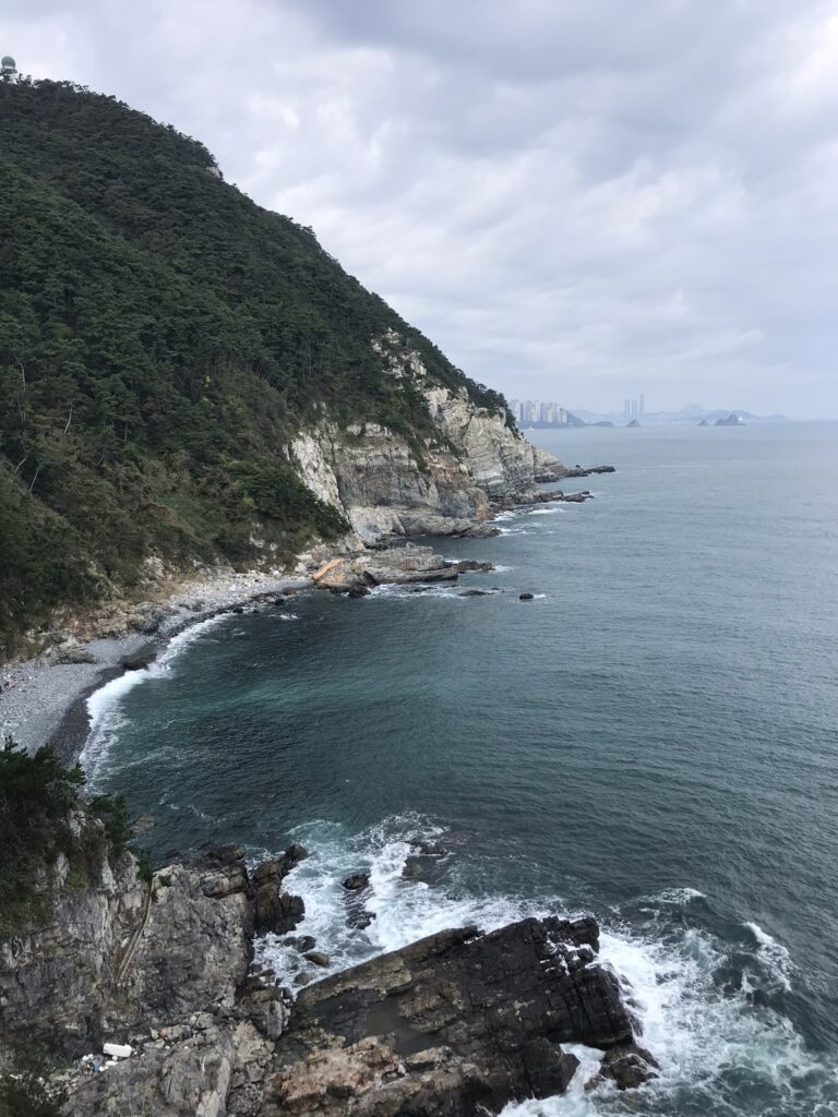 Cliffs at Taejongdae in Busan