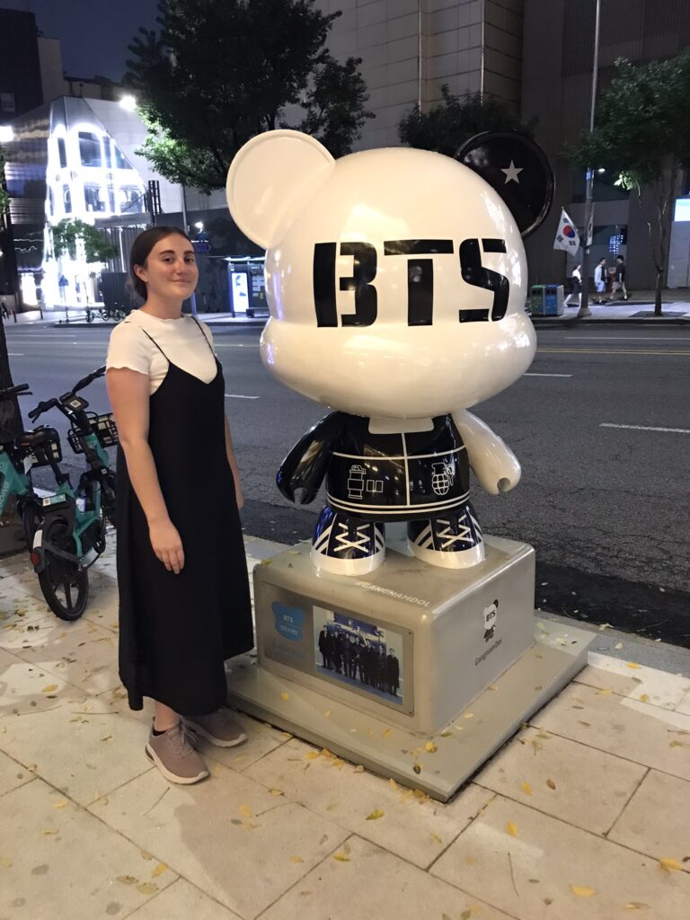 A statue at Kstar Street in Seoul