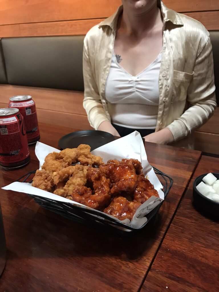 Kyochon fried chicken in Seoul