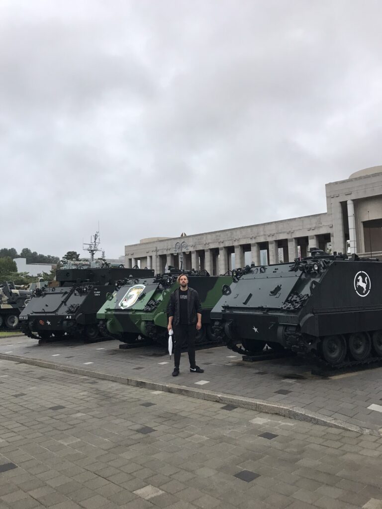 Tanks at the War Memorial Museum in Seoul
