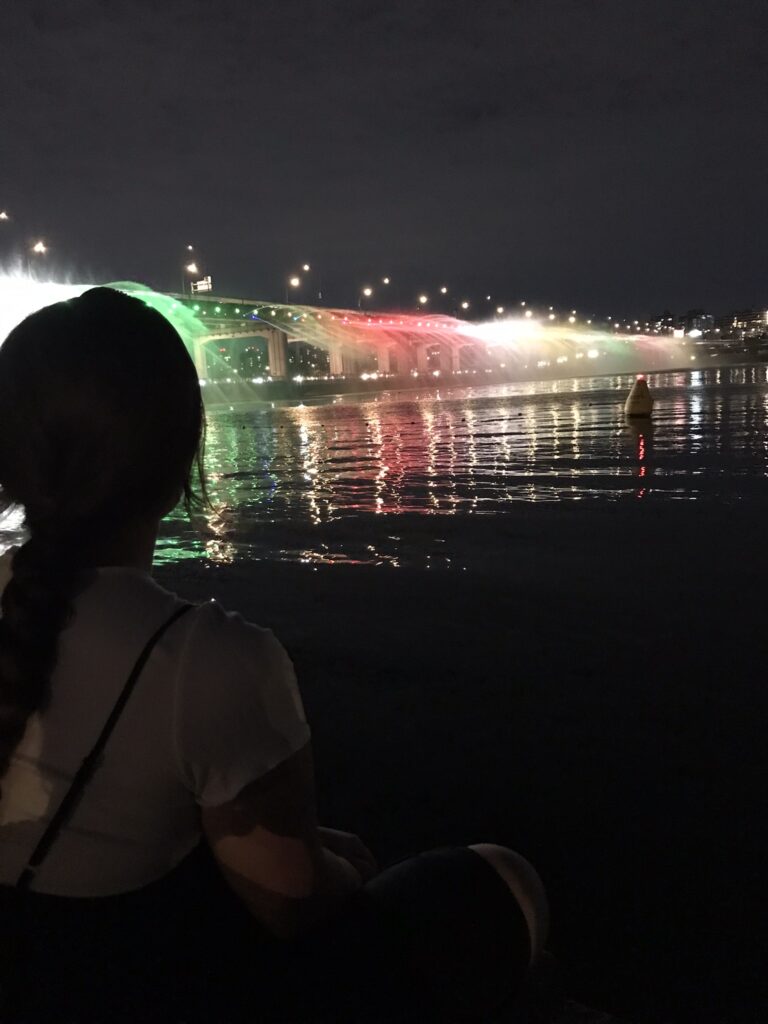 Banpo Bridge light show in Seoul