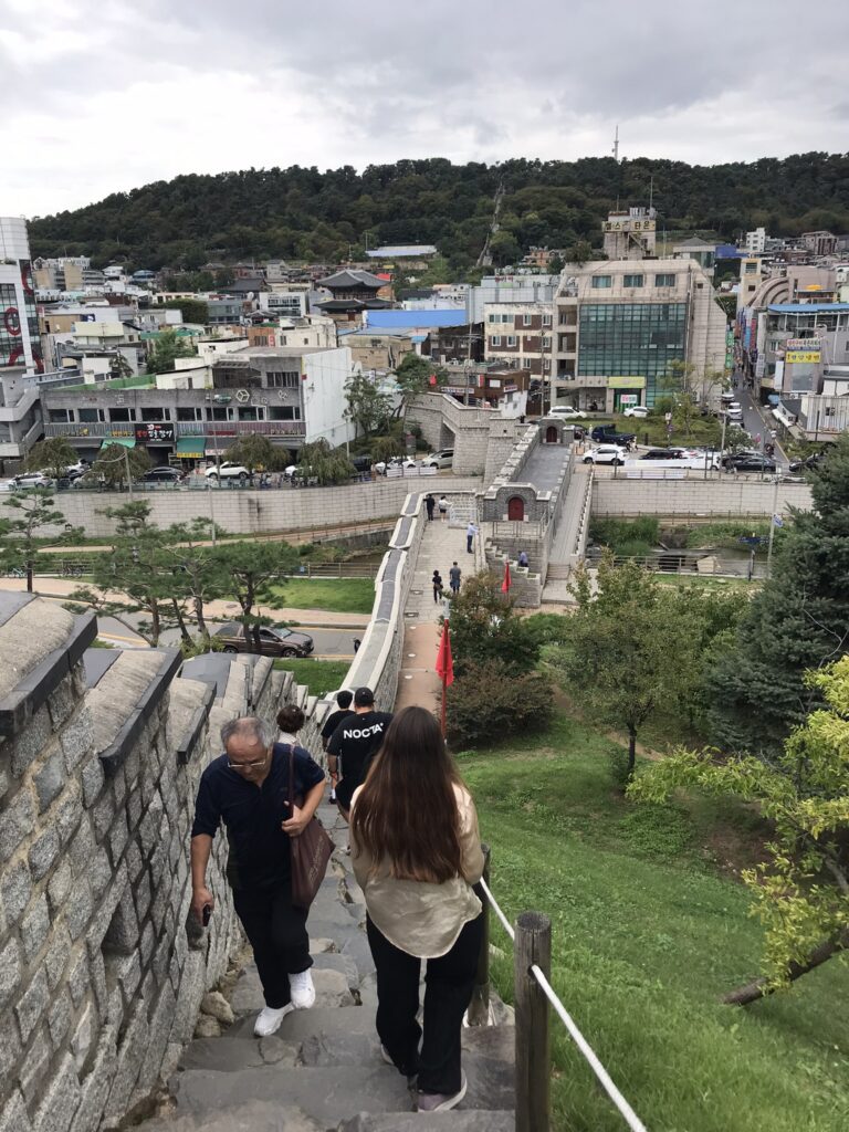 The city walls in Suwon