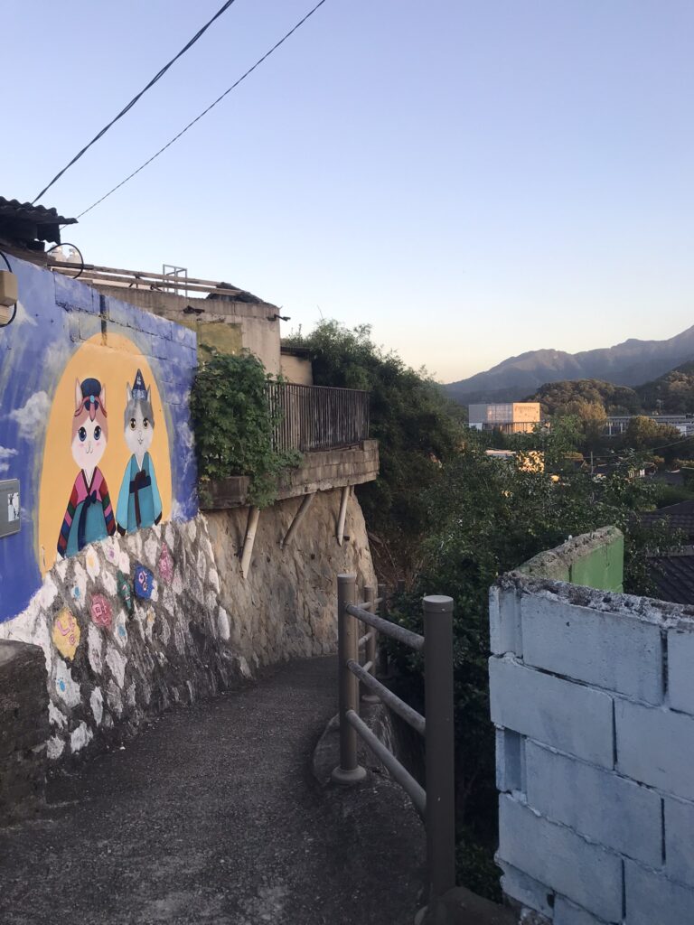 Murals at Jaman Mural Village in Jeonju