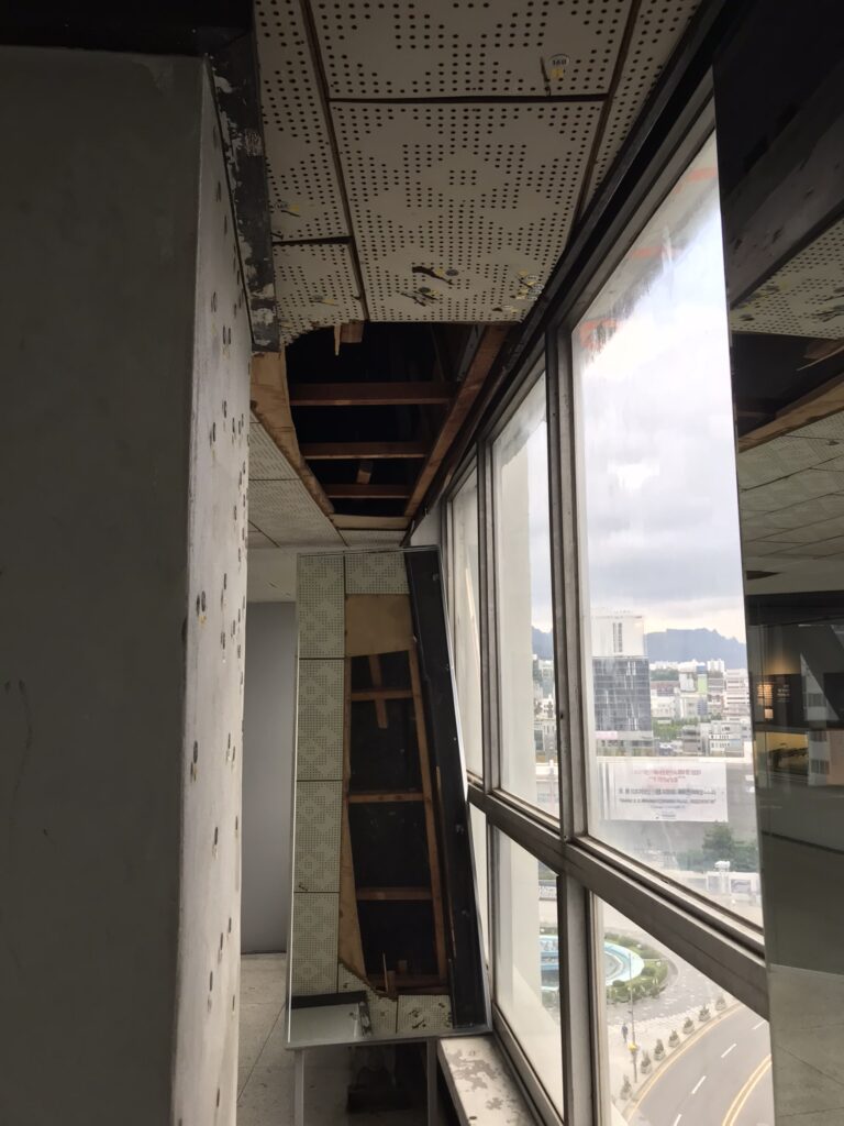 Bullet marks at Jeonil Building 245 in Gwangju