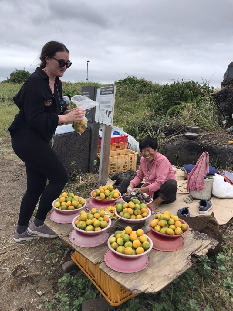 A fruit seller in Jeju