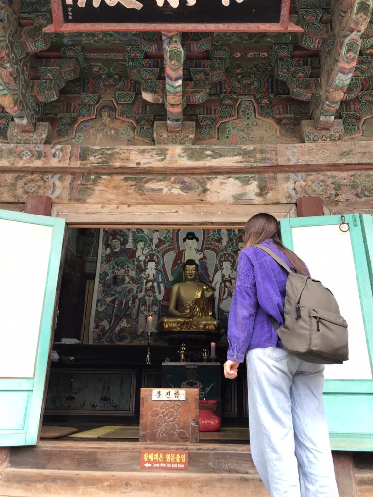 A Buddha statue in Gyeongju