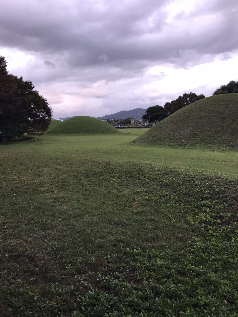 burial mounds in Gyeongju