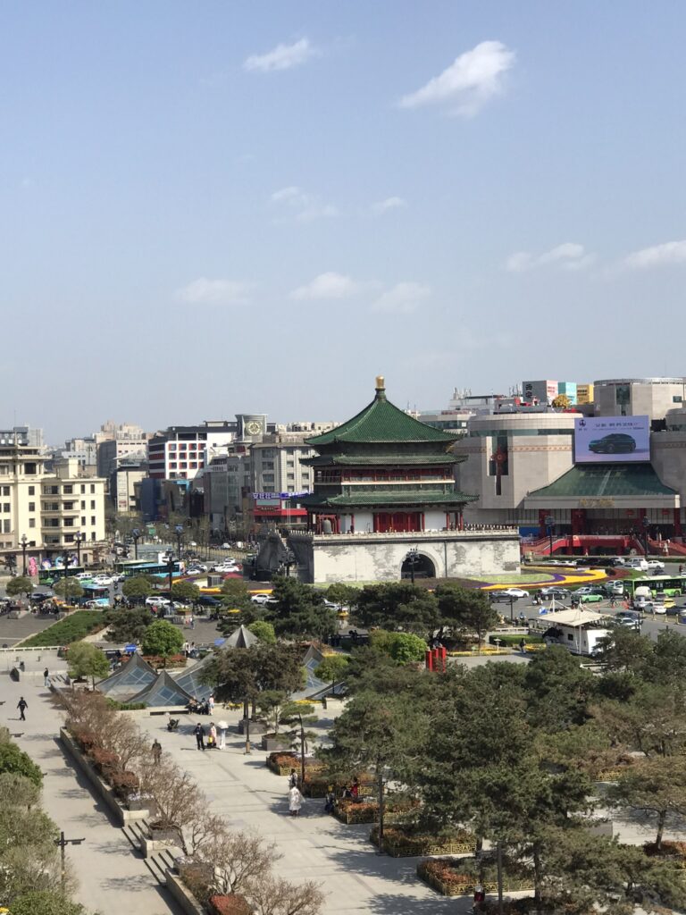 The bell tower in Xi'an