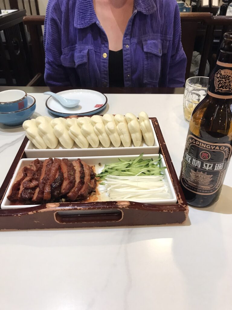 Shanxi food and beer in Pingyao