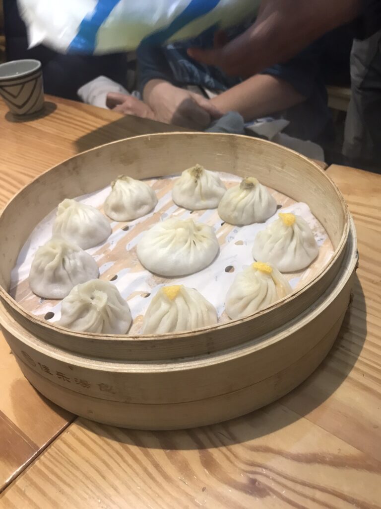 Steamed soup dumplings in Shanghai