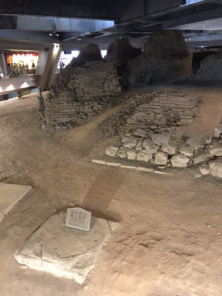 The foundations of Lifeng Pagoda in Hangzhou