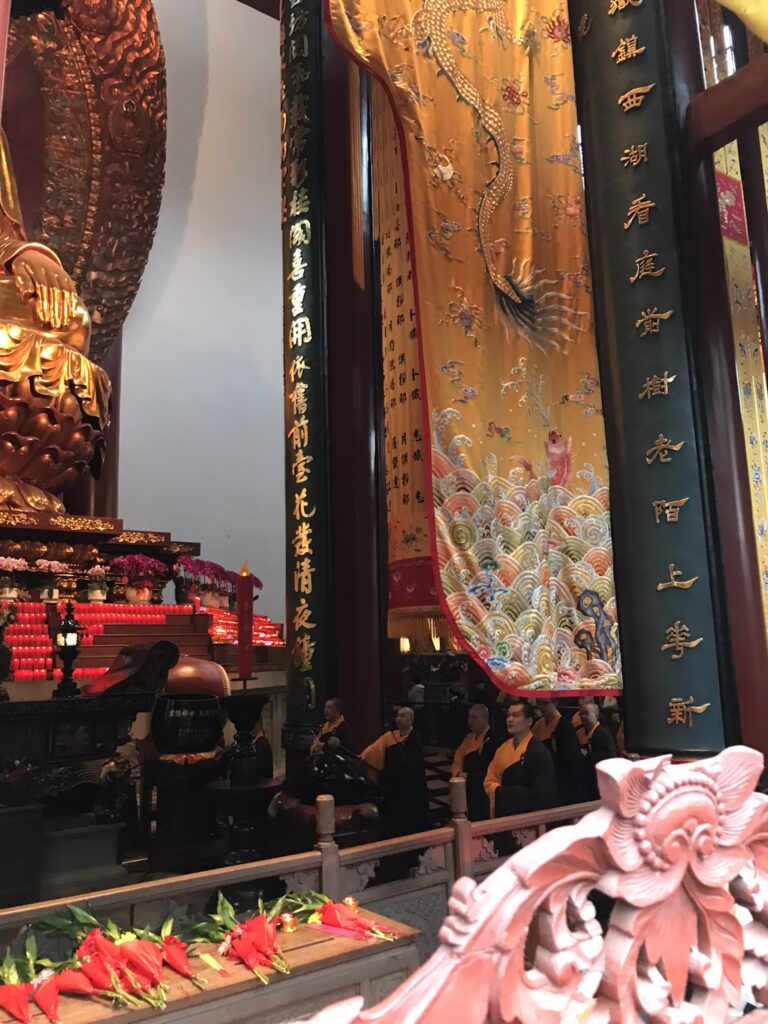 Monks at Lingyin Temple in Hangzhou