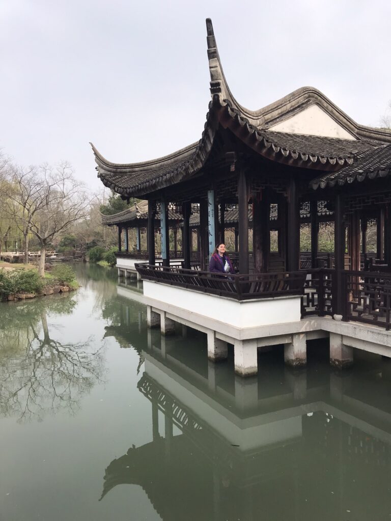 A pavilion at Tiger Hill in Suzhou