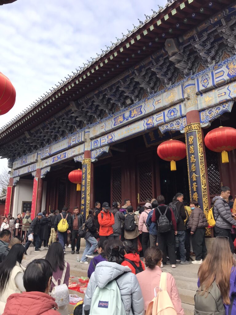 Religious crowds at Mount Tai