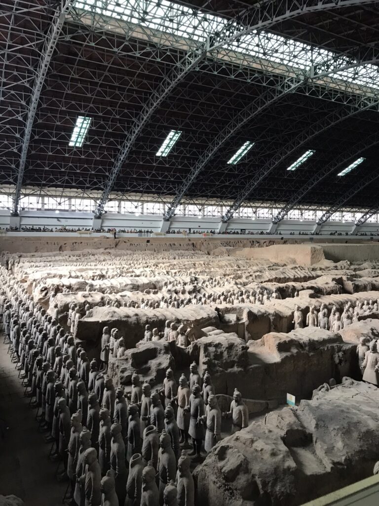 The terracotta warriors near Xi'an